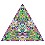 Triangle with abstract pattern