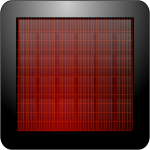 Square solar panel vector image