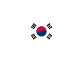 South Korea Map Flag