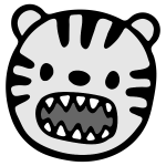 Tiger's cartoon face