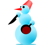 Snowman Cannibal Vector Graphics