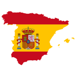 Spain Map Flag