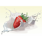 Splashing Strawberry