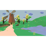 Spring 3D Low Poly Landscape