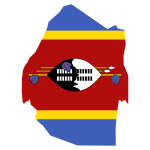 Swaziland Map Flag