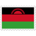 Stamp Malawi Flag