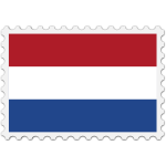 Stamp Netherlands Flag