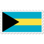 Bahamas flag stamp