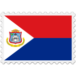 Stamp Sint Maarten Flag