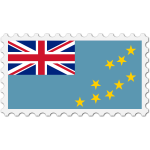 Stamp Tuvalu Flag