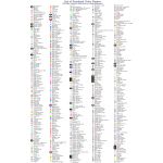 Standard Color List