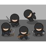 Cartoon ninjas