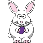 Cartoon bunny vector image