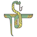 Stylized Cartoon Snake