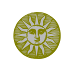 Vintage sun symbol