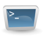 Desktop terminal vector image