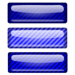 Three stripped dark blue rectangles vector clip art