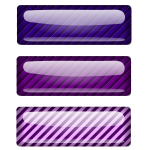 Three stripped purple rectangles vector graphics