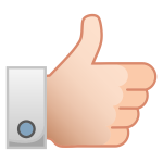 Thumbs up vector image