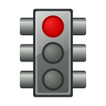 Red traffic light