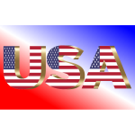 USA Flag Typography Copper