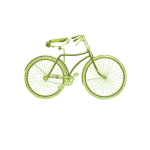 Green vintage bicycle