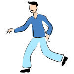 Walking man image