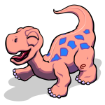 Smiling cartoon dino