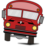 Vector drawing of a cartoon bus