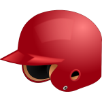 Baseball helmet vector image