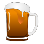 Vector image of beer mug