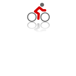 Cycling vector icon