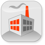 Factory vector icon