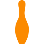 bowling pin orange