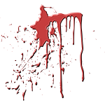 Blood splash vector image