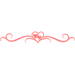 Vector illustration of pink hearts