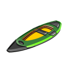 Canoe vector image