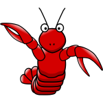 Cartoon lobster