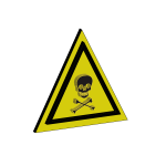 Dangerous chemical sign vector image