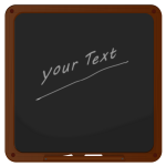 Vector drawing of blackboard