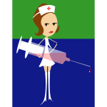 Vector image of medical nurse