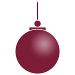 christmas ball red