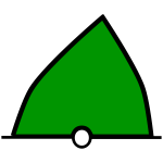 conical buoy green