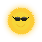 Cool Sun vector image