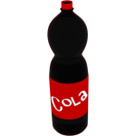 Cola bottle vector illustration