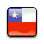 Chile vector flag button