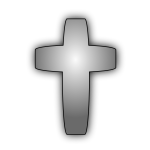 Vector drawing of cross