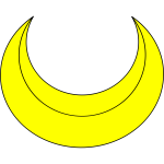 Crescent shape vector