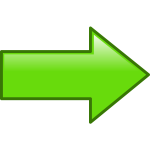 Arrow simple way green