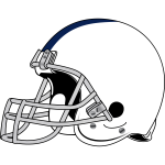 American football helmet vector drawing